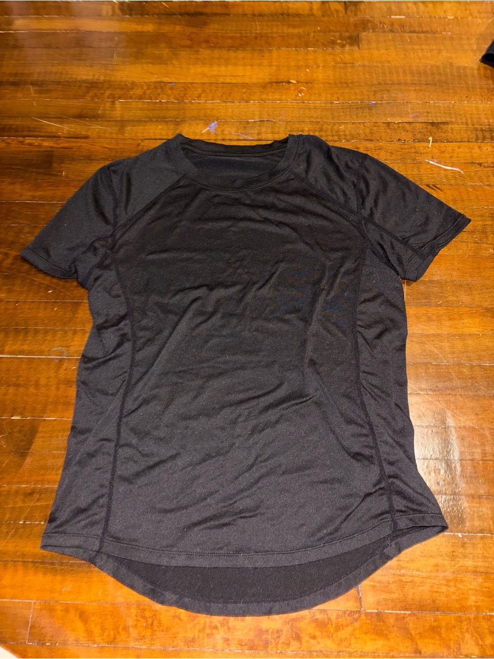 ZYIA Black Short Sleeve Crewneck Tee